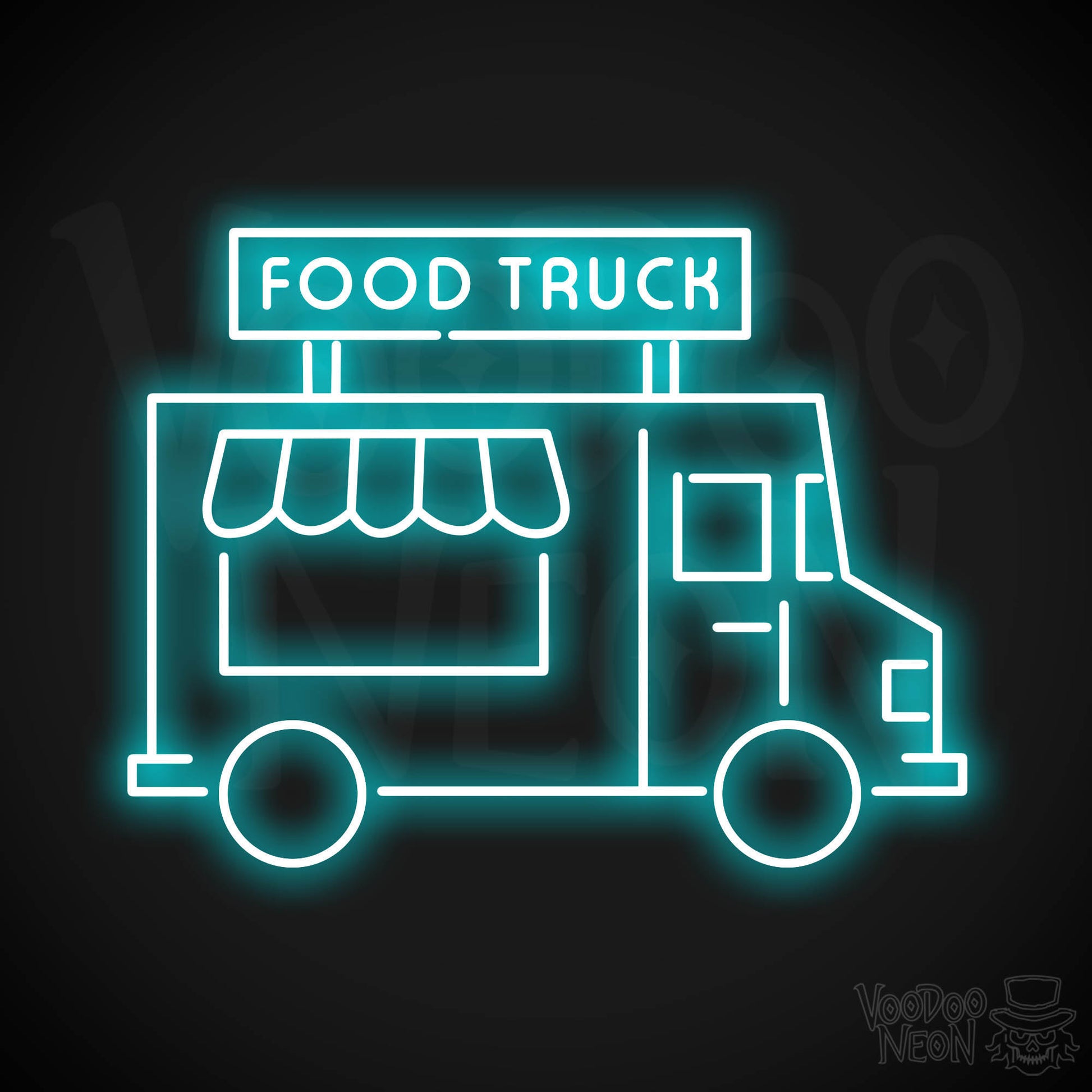 Food Truck LED Neon - Ice Blue