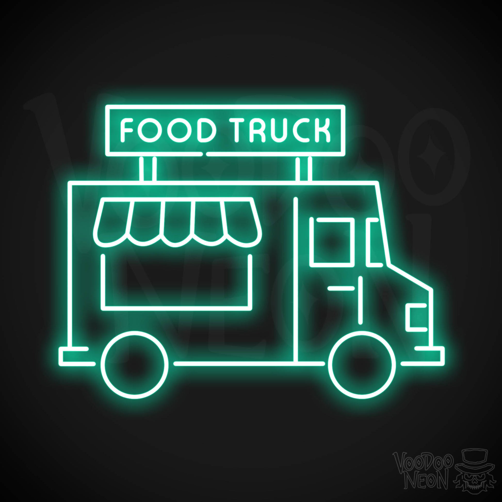 Food Truck LED Neon - Light Green