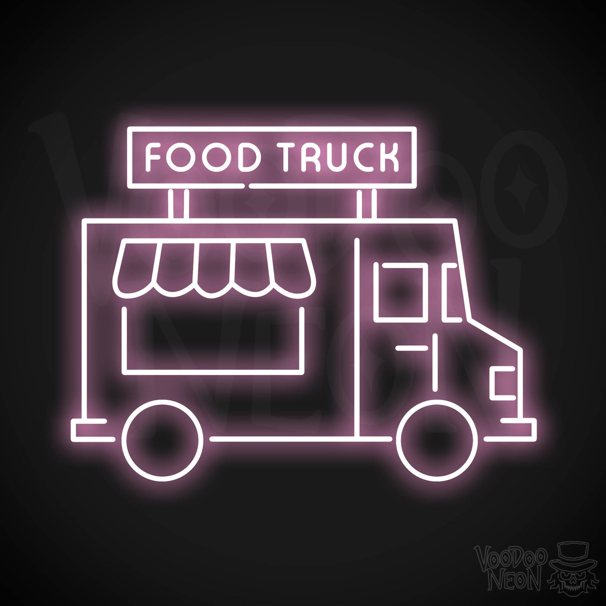 Food Truck LED Neon - Light Pink