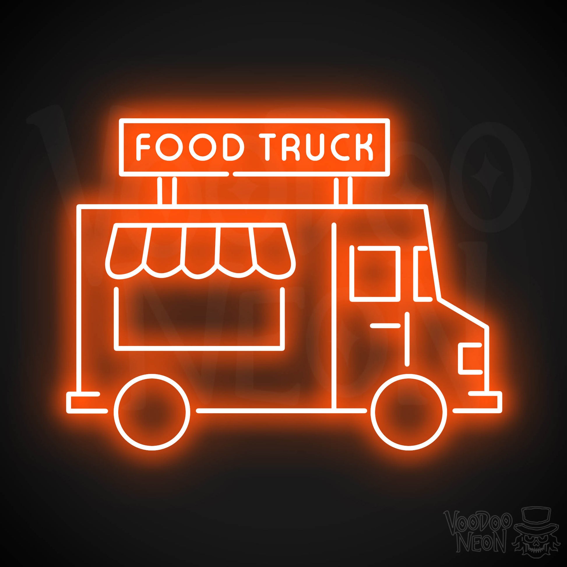 Food Truck LED Neon - Orange
