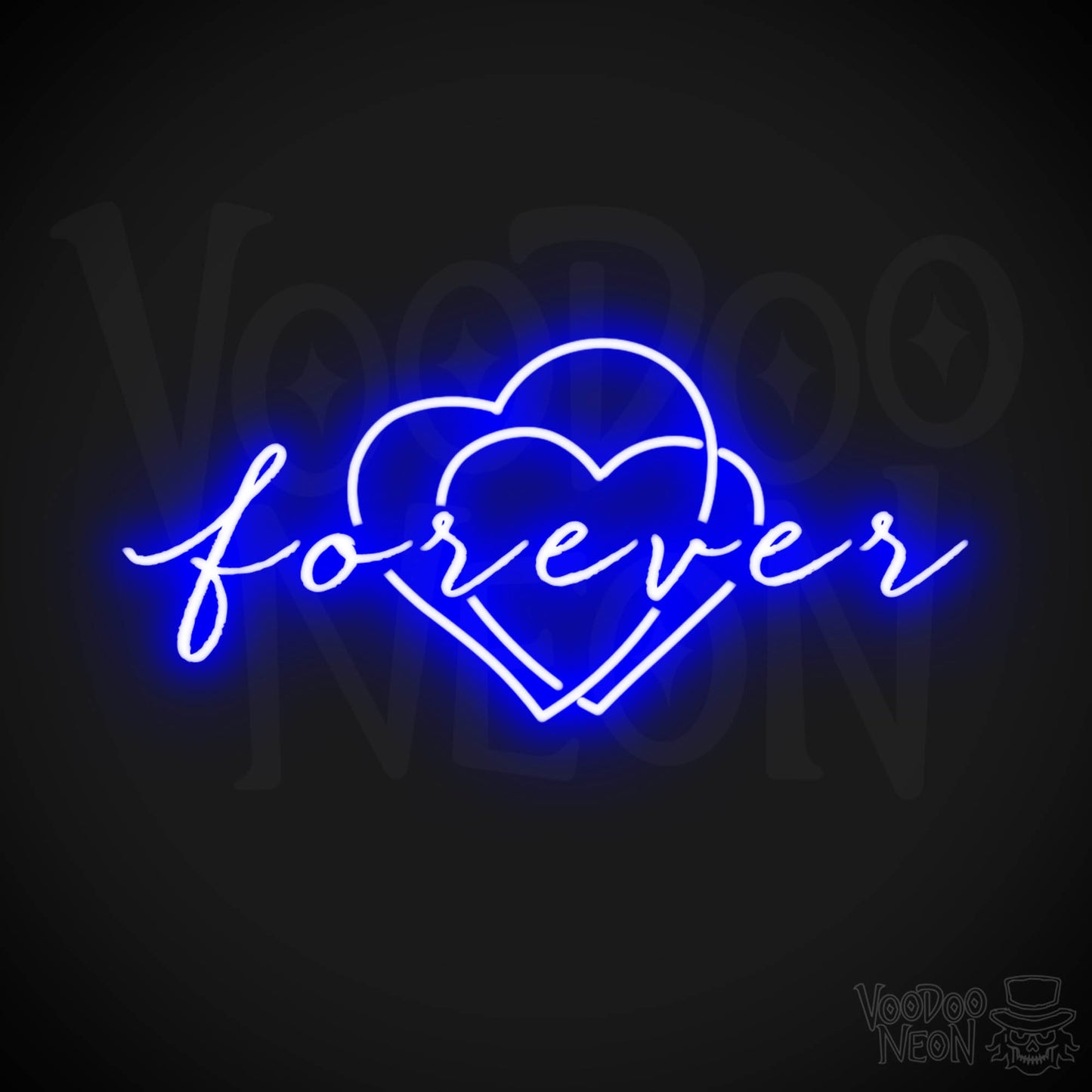 Forever Neon Sign - Neon Forever Sign - Word Sign - Color Dark Blue