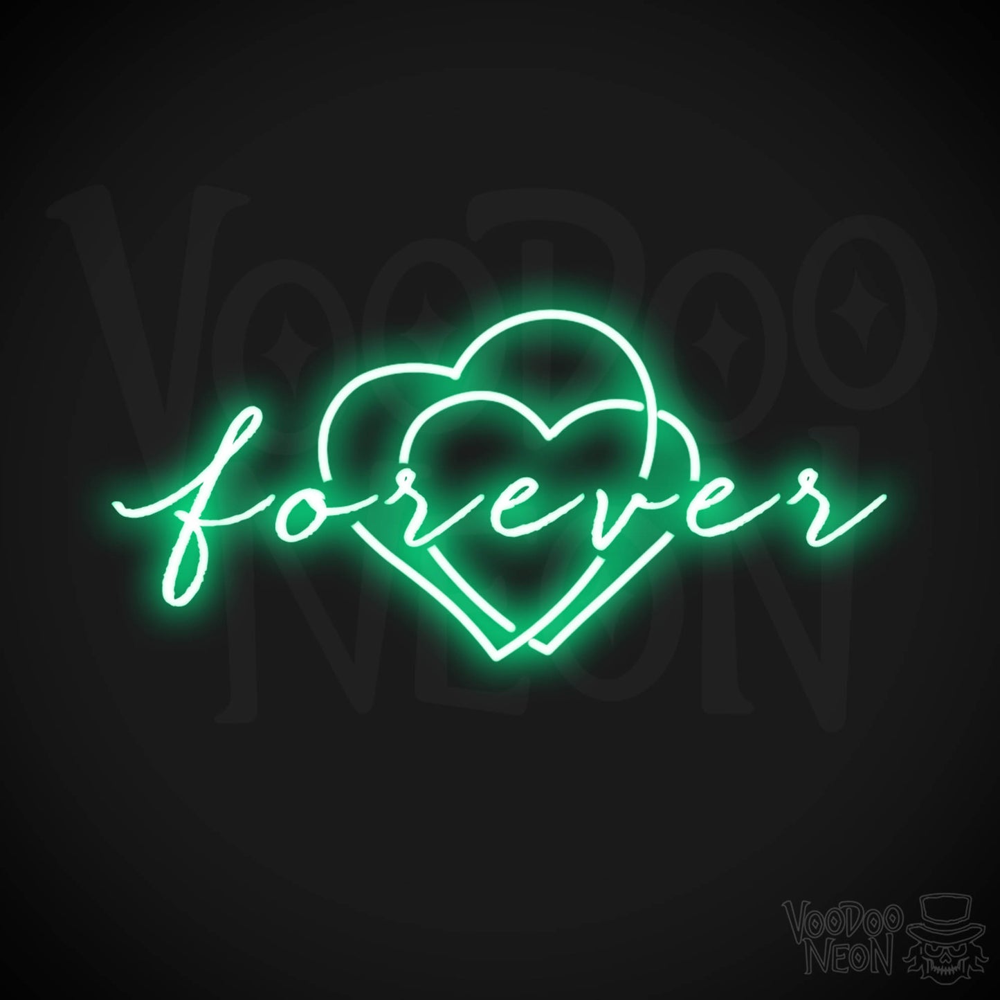 Forever Neon Sign - Neon Forever Sign - Word Sign - Color Green