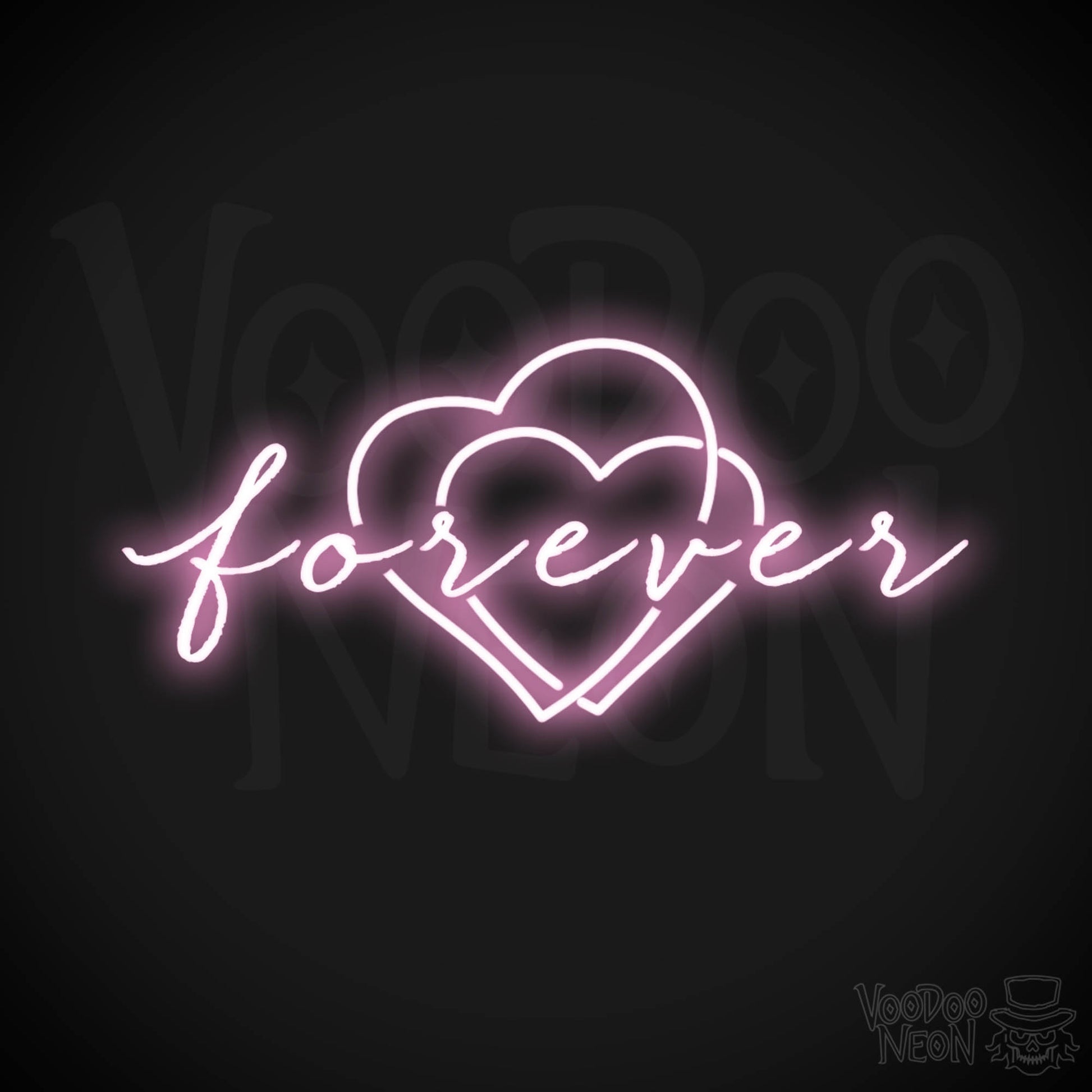 Forever Neon Sign - Neon Forever Sign - Word Sign - Color Light Pink