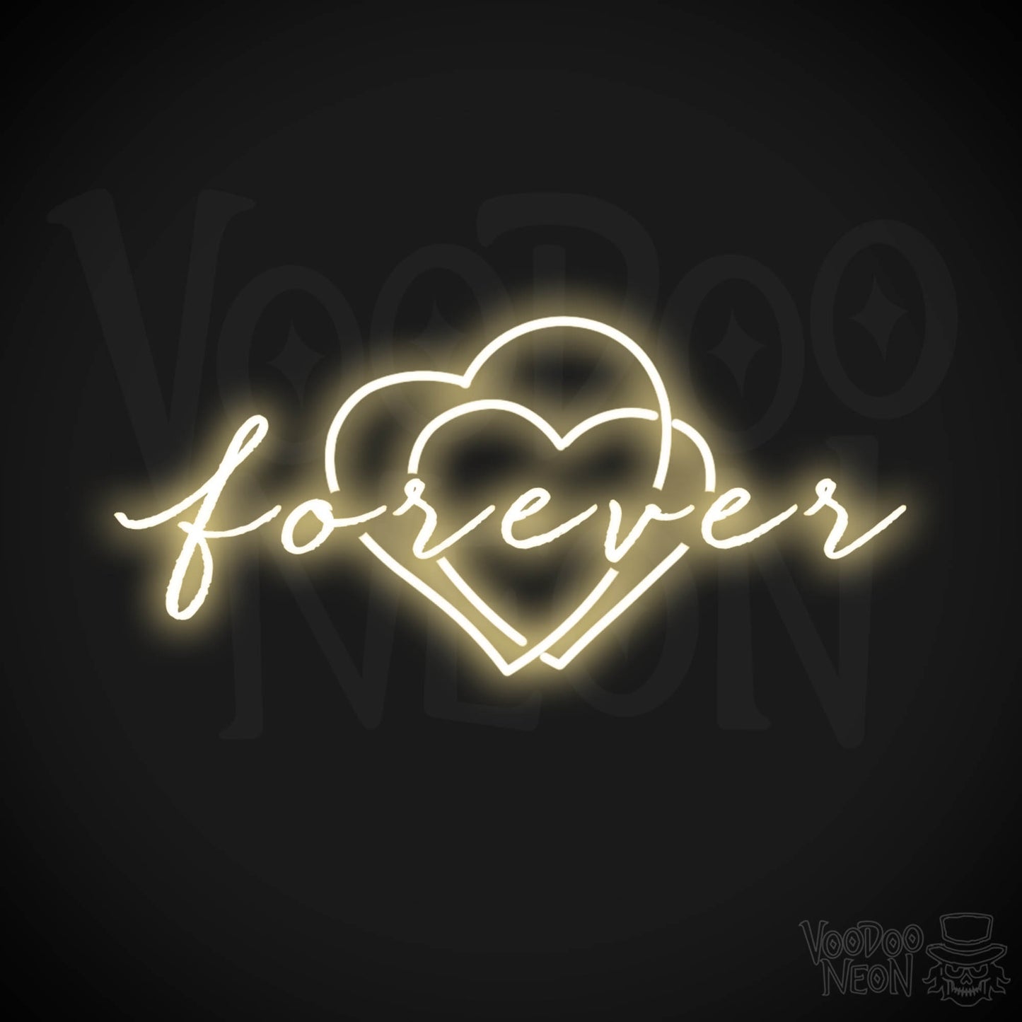 Forever Neon Sign - Neon Forever Sign - Word Sign - Color Warm White