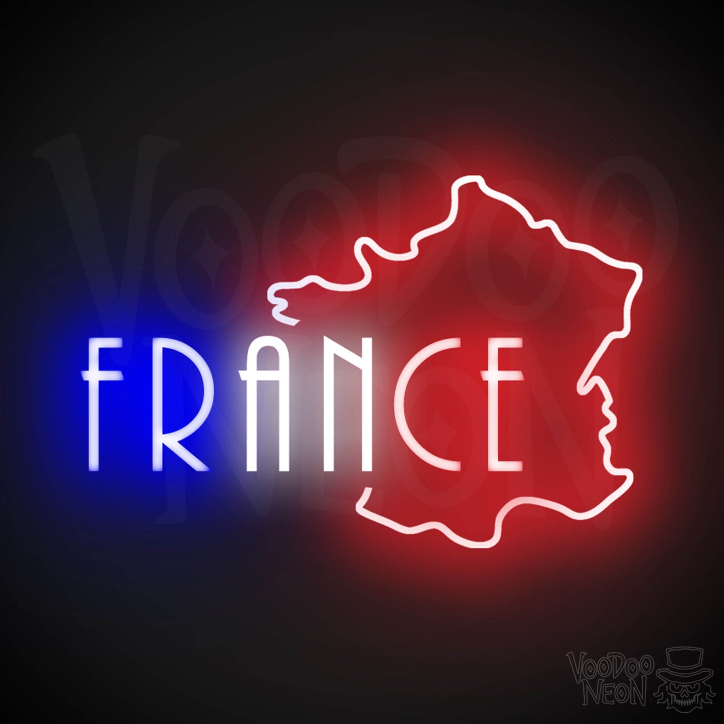 France Neon Sign - Neon France Sign - LED Sign - Color Multi-Color
