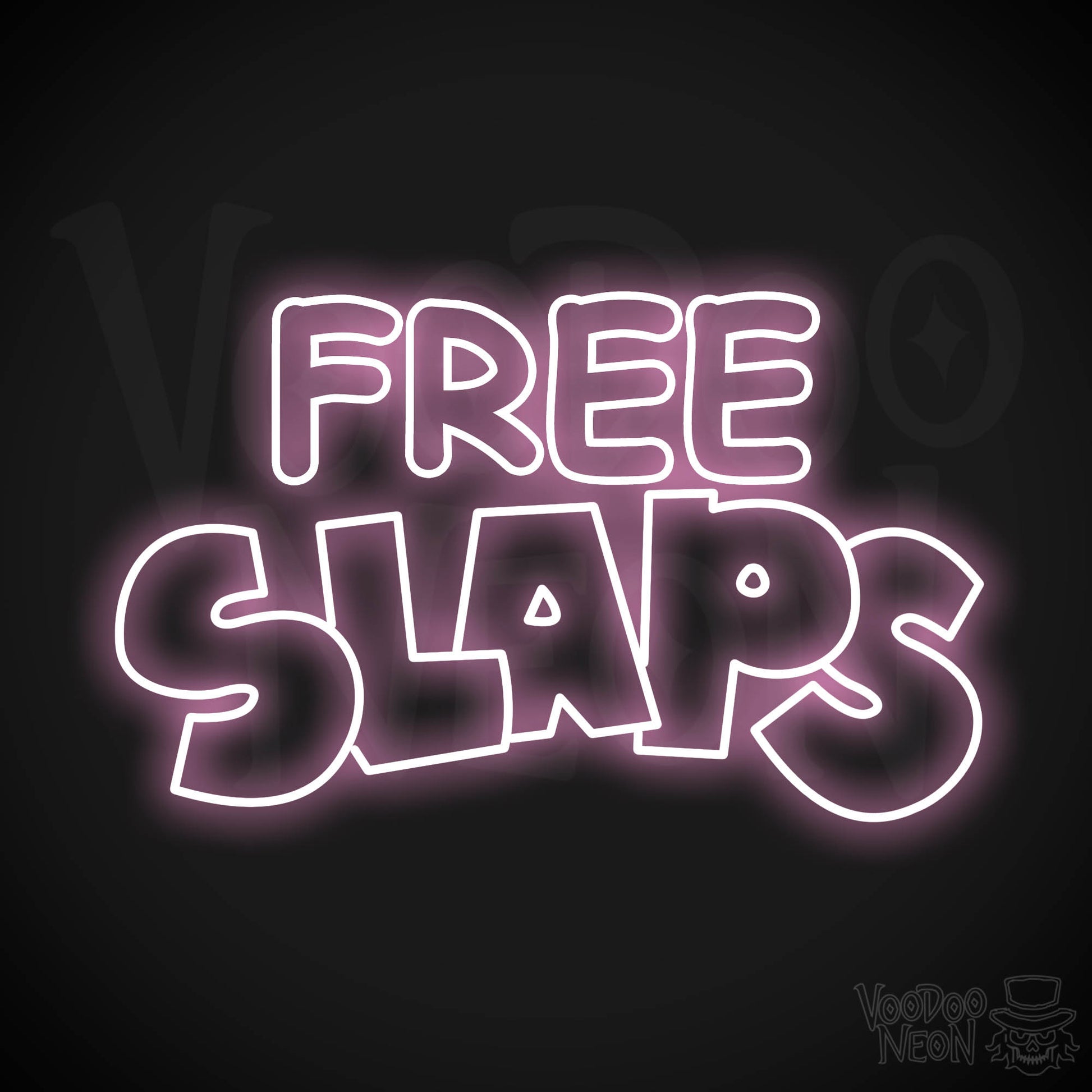 Free Slaps LED Neon - Light Pink