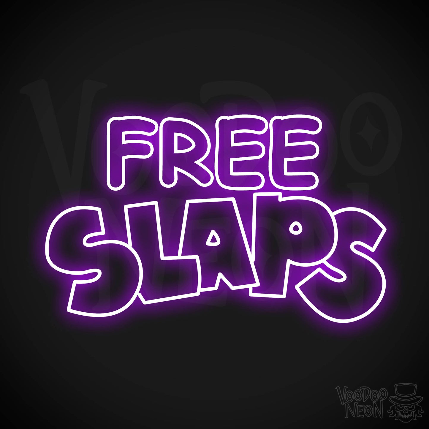 Free Slaps LED Neon - Purple