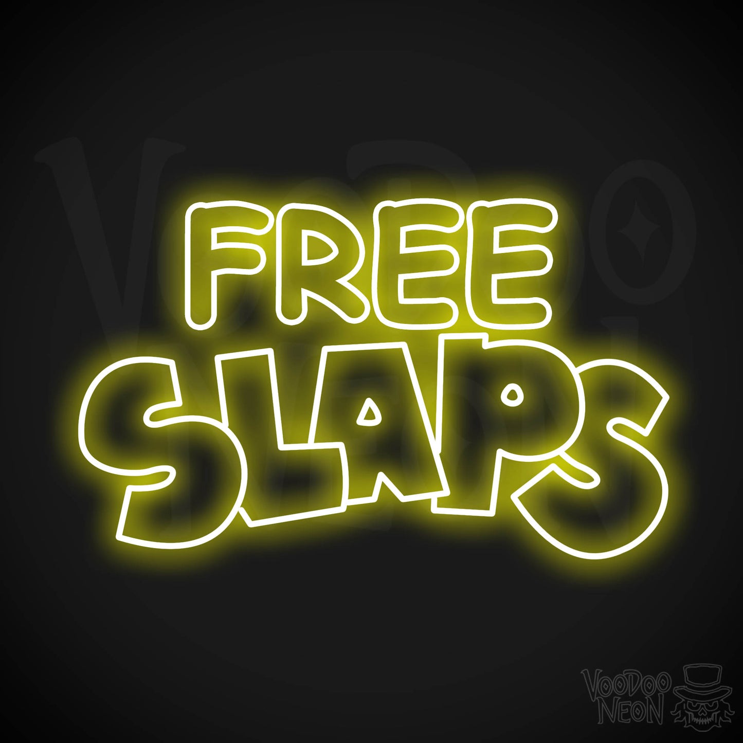 Free Slaps LED Neon - Yellow