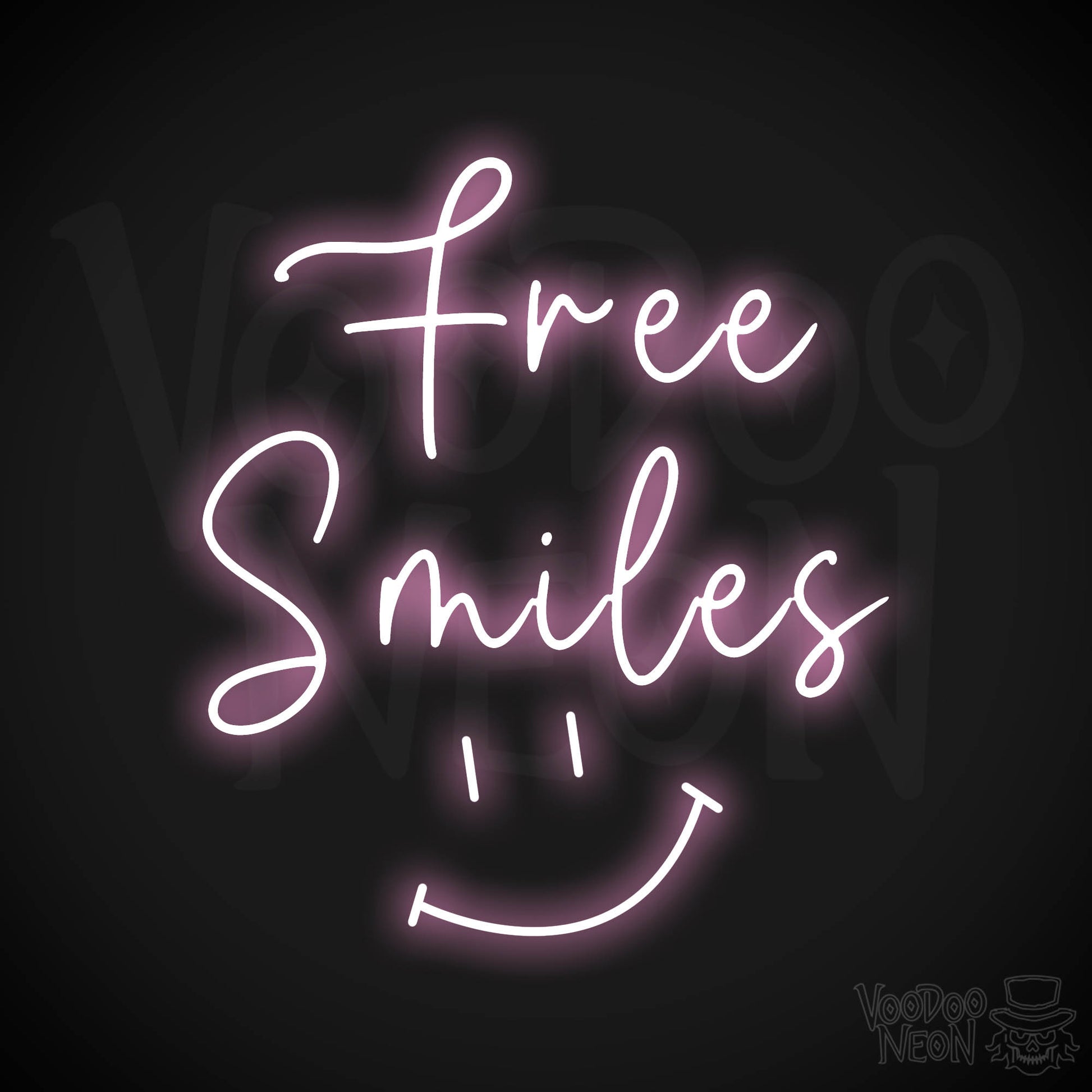 Free Smiles LED Neon - Light Pink