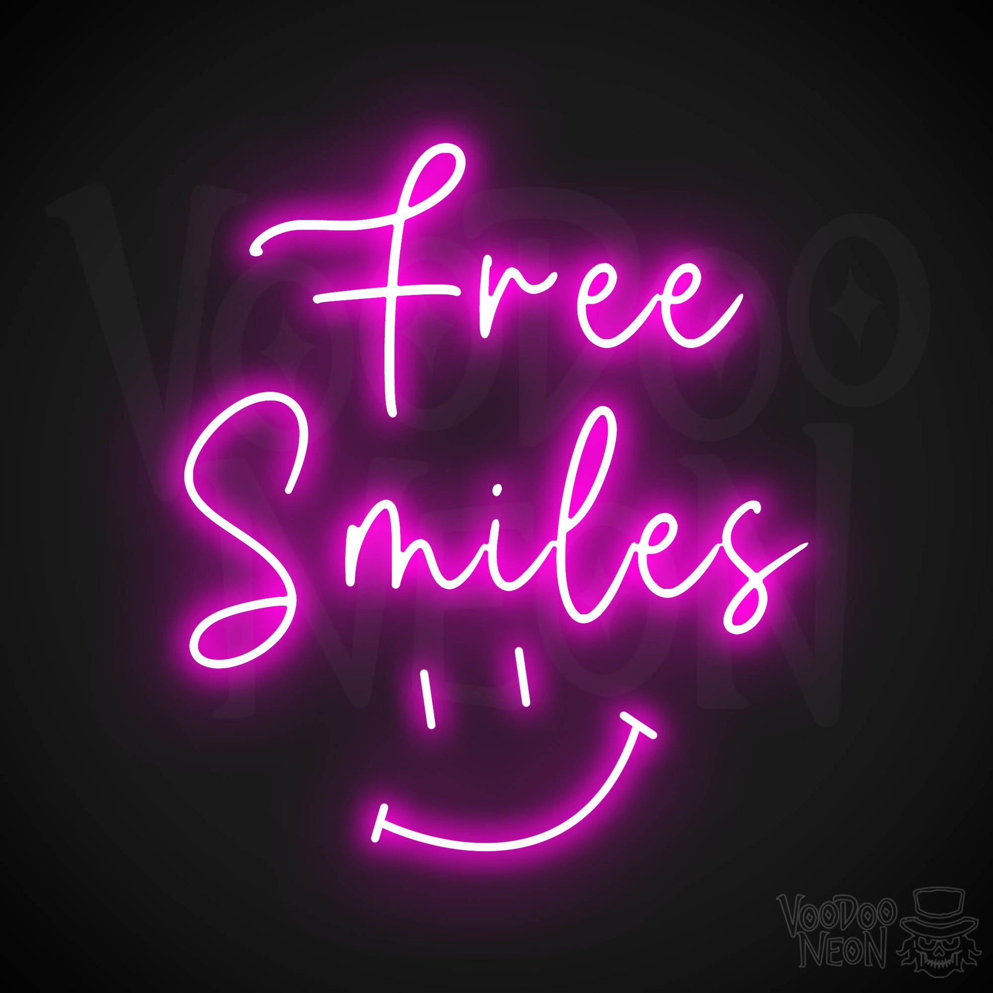 Free Smiles LED Neon - Pink