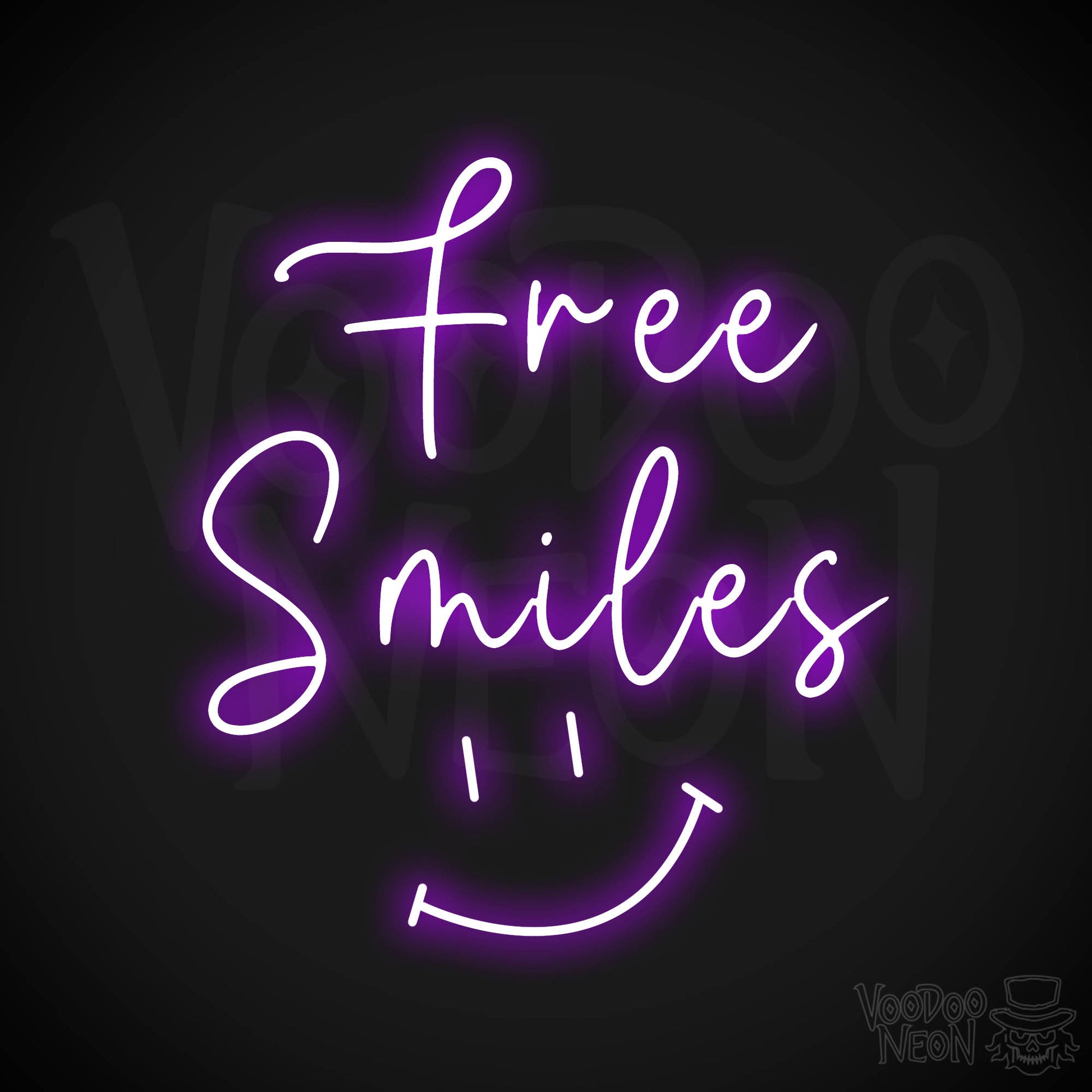 Free Smiles LED Neon - Purple