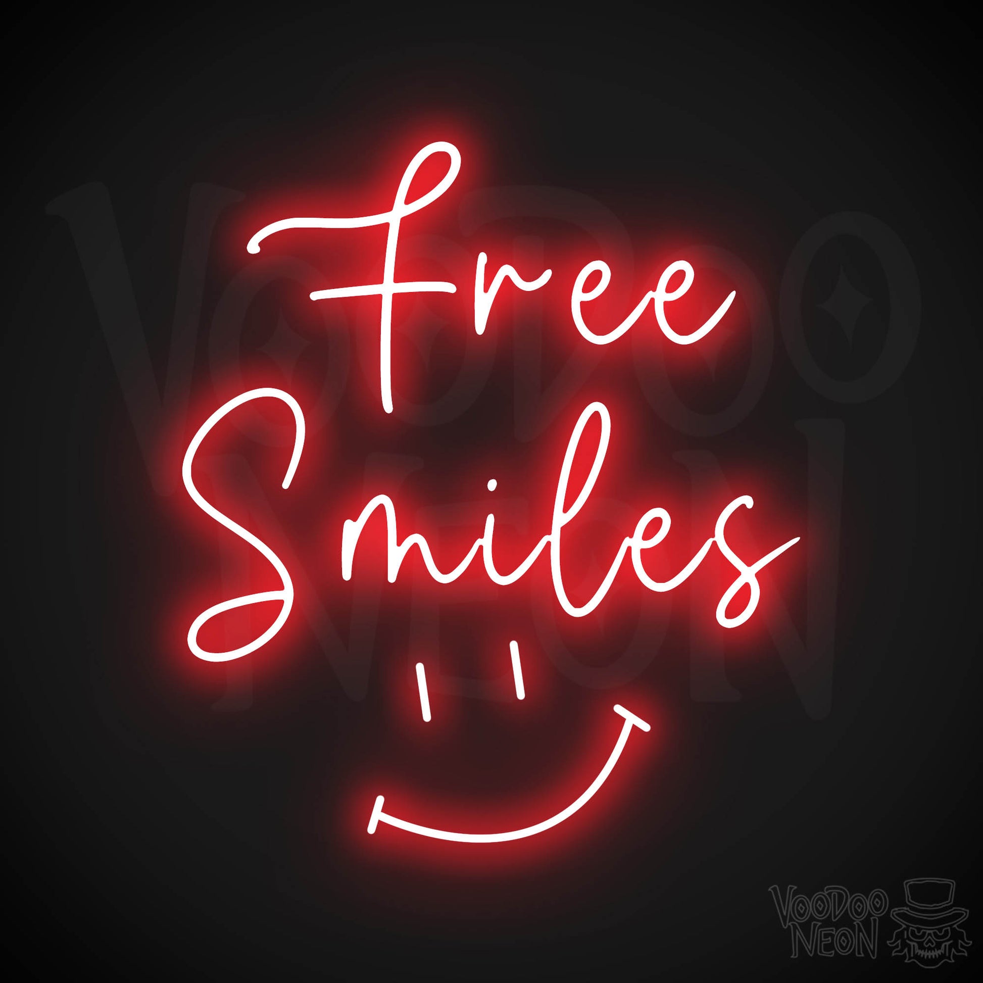 Free Smiles LED Neon - Red