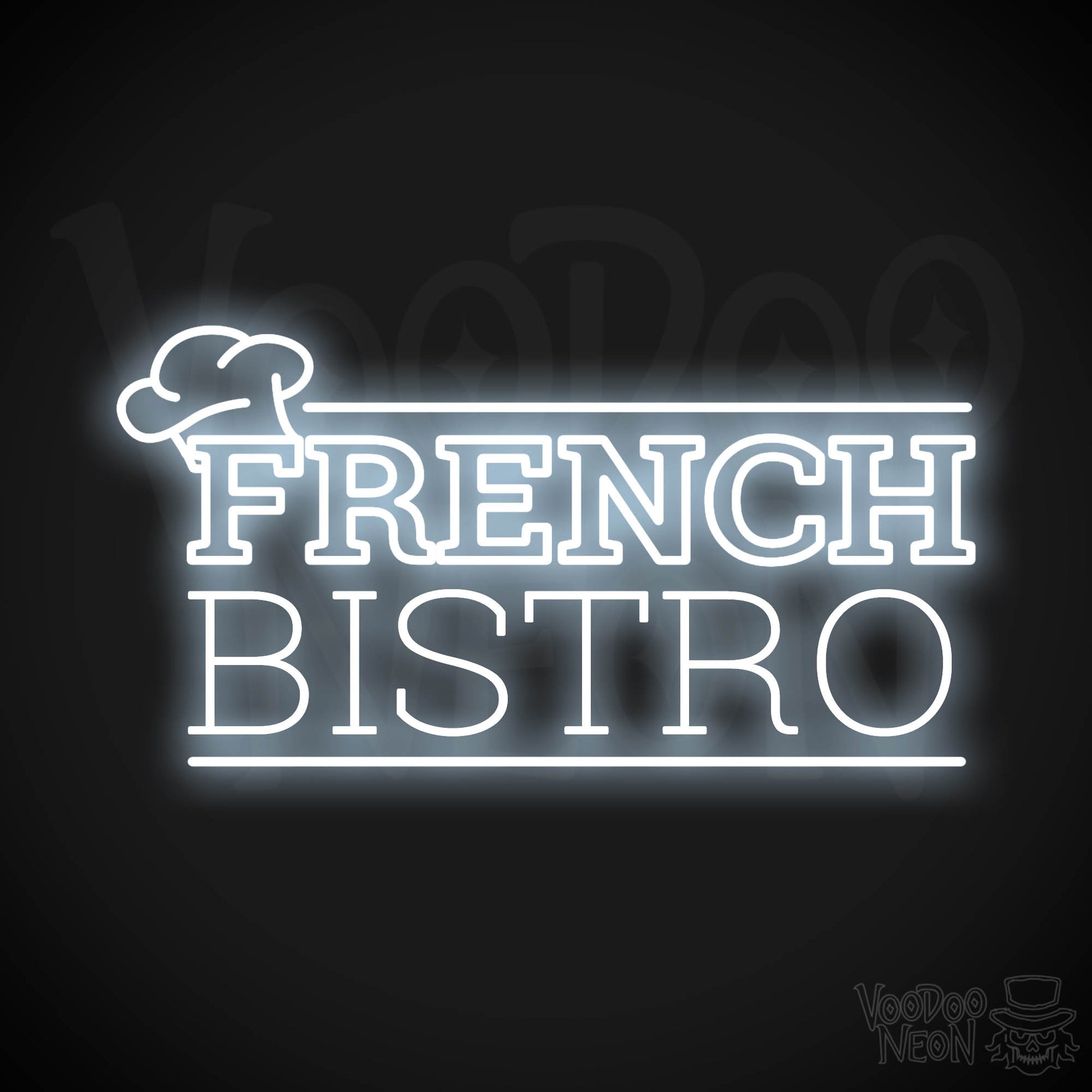 French Restaurant LED Neon - Cool White