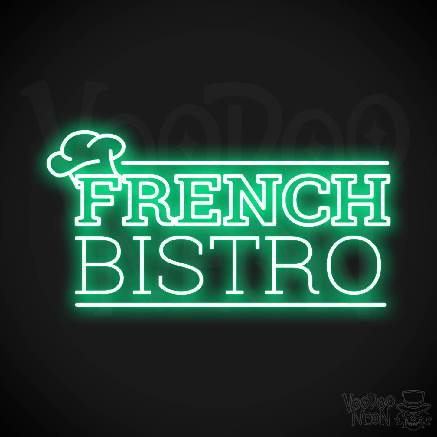 French Restaurant LED Neon - Green