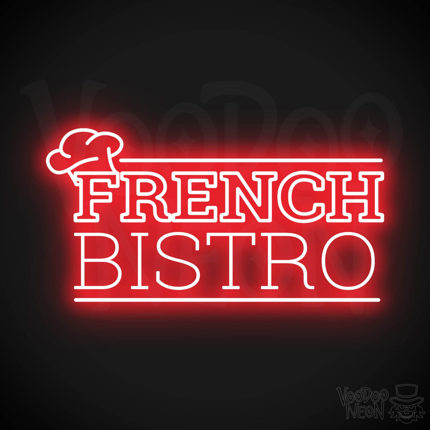 French Restaurant LED Neon - Red