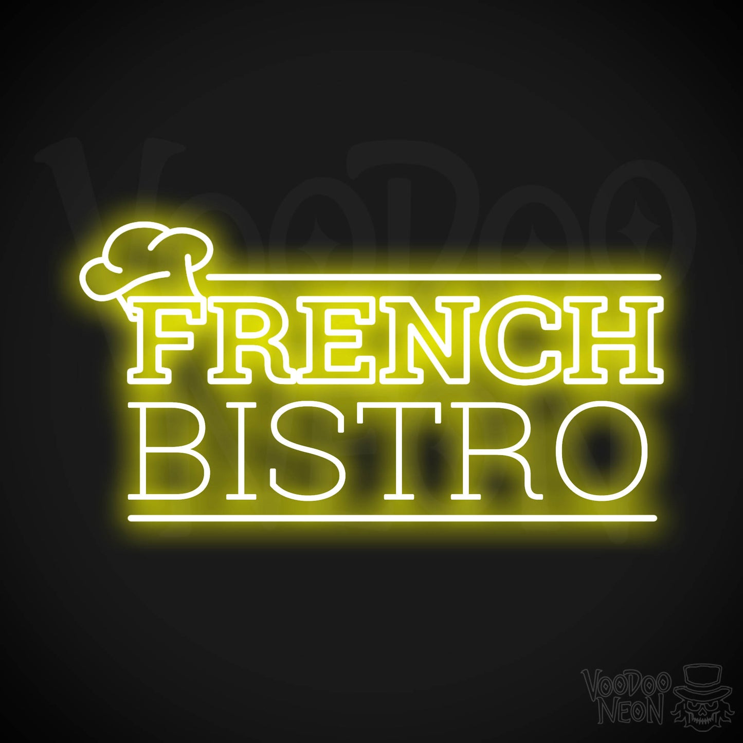 French Restaurant LED Neon - Yellow