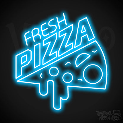 Fresh Pizza LED Neon - Dark Blue