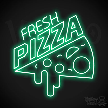 Fresh Pizza LED Neon - Green