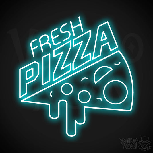 Fresh Pizza LED Neon - Ice Blue