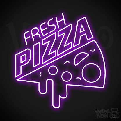 Fresh Pizza LED Neon - Purple