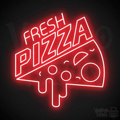 Fresh Pizza LED Neon - Red
