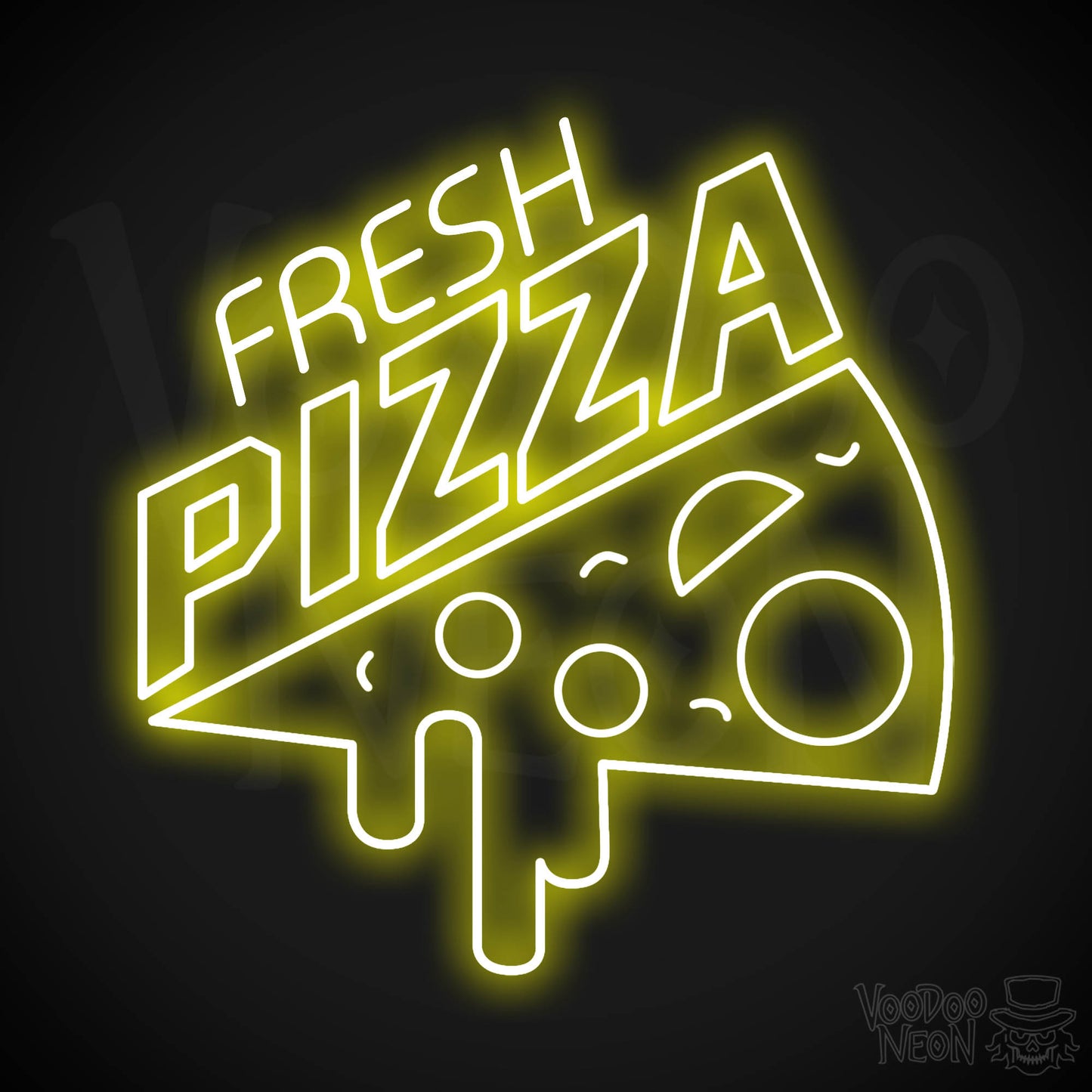 Fresh Pizza LED Neon - Yellow