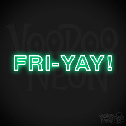 Fri-Yay LED Neon - Green