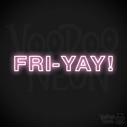Fri-Yay LED Neon - Light Pink