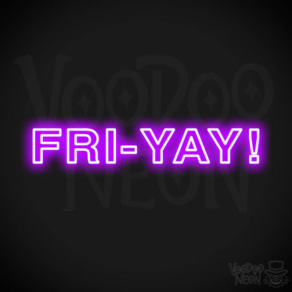 Fri-Yay LED Neon - Purple