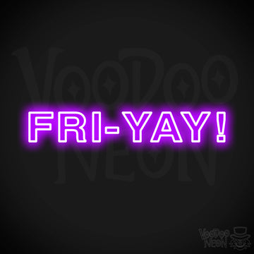 Fri-Yay LED Neon - Purple