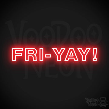 Fri-Yay LED Neon - Red