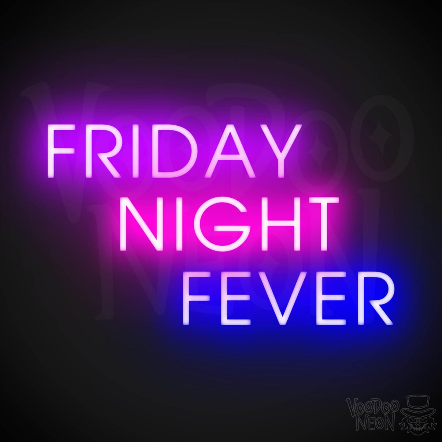 Friday Night Fever Neon Sign - LED Wall Art - Color Multi-Color