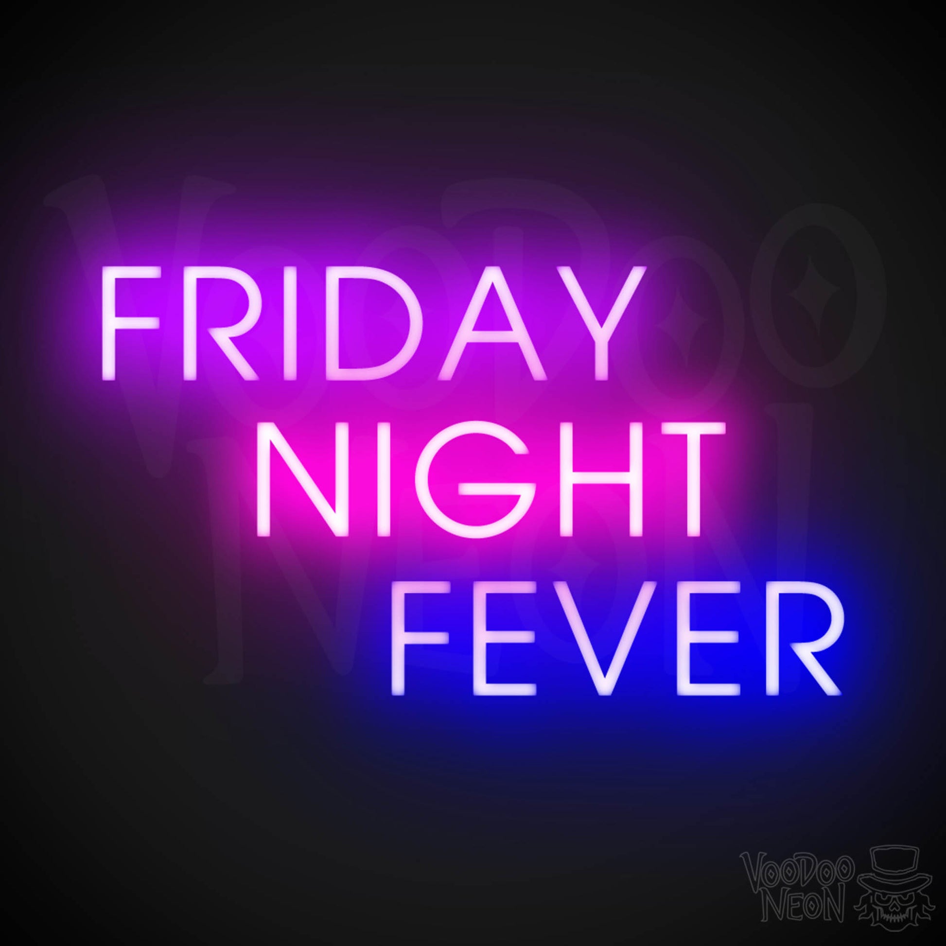 Friday Night Fever Neon Sign - LED Wall Art - Color Multi-Color