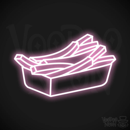 Fries 3 LED Neon - Light Pink