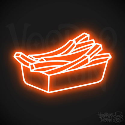 Fries 3 LED Neon - Orange