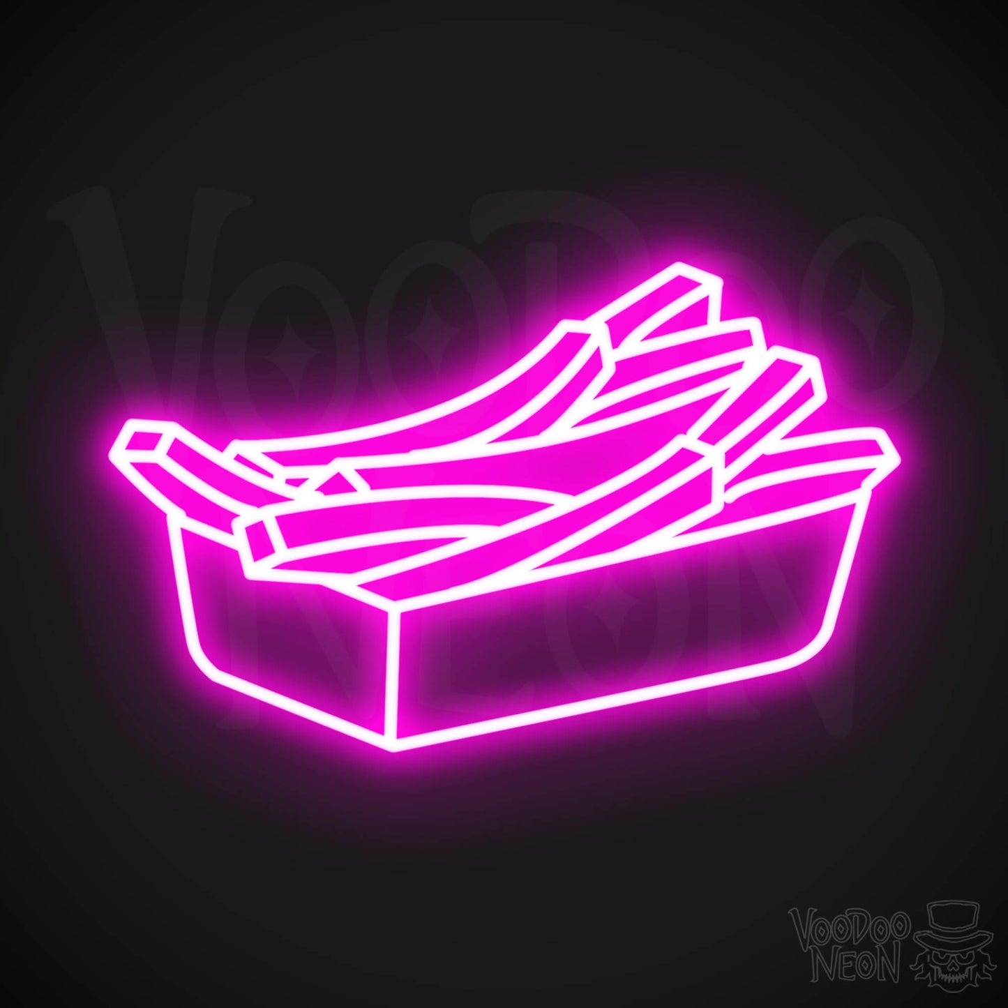 Fries 3 LED Neon - Pink