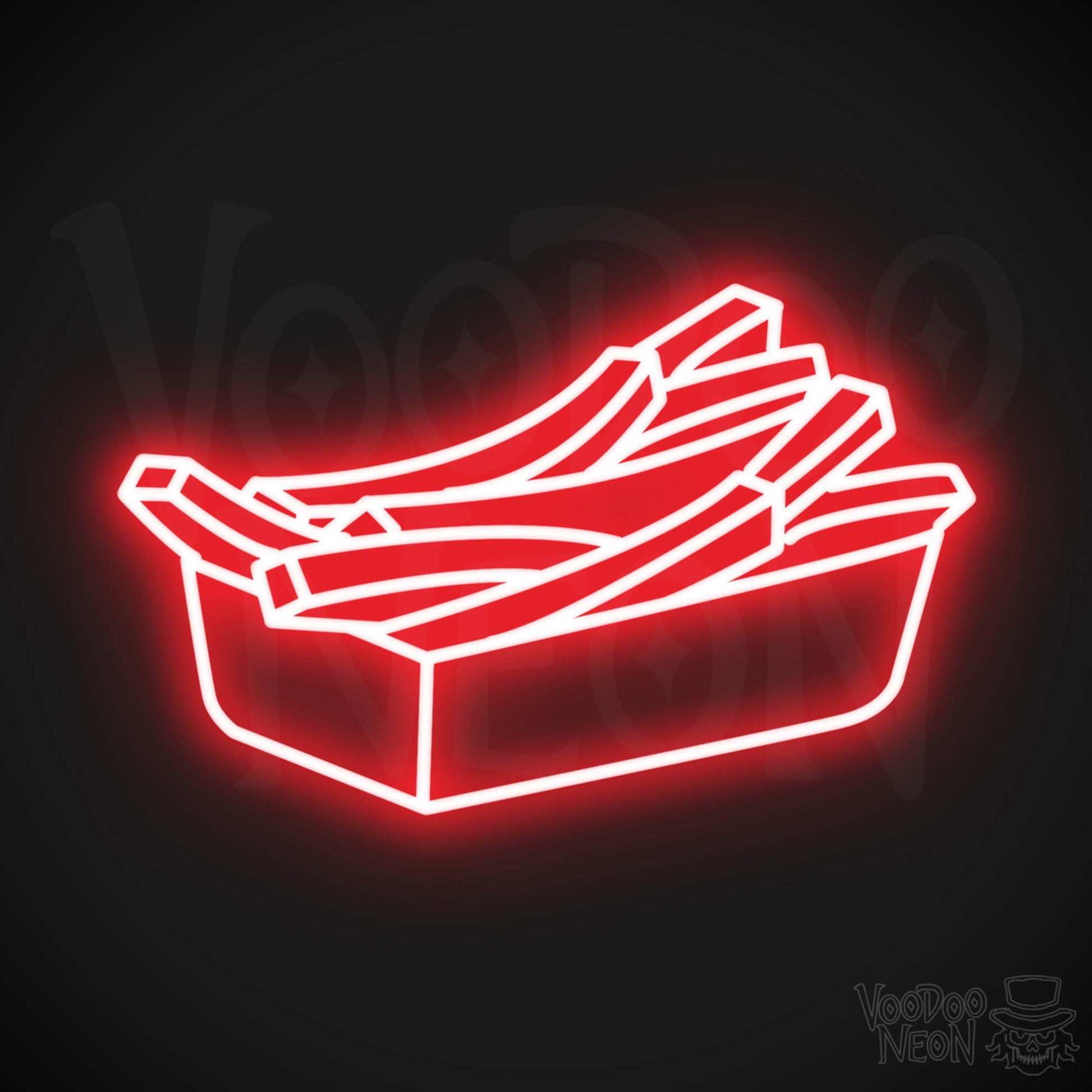 Fries 3 LED Neon - Red