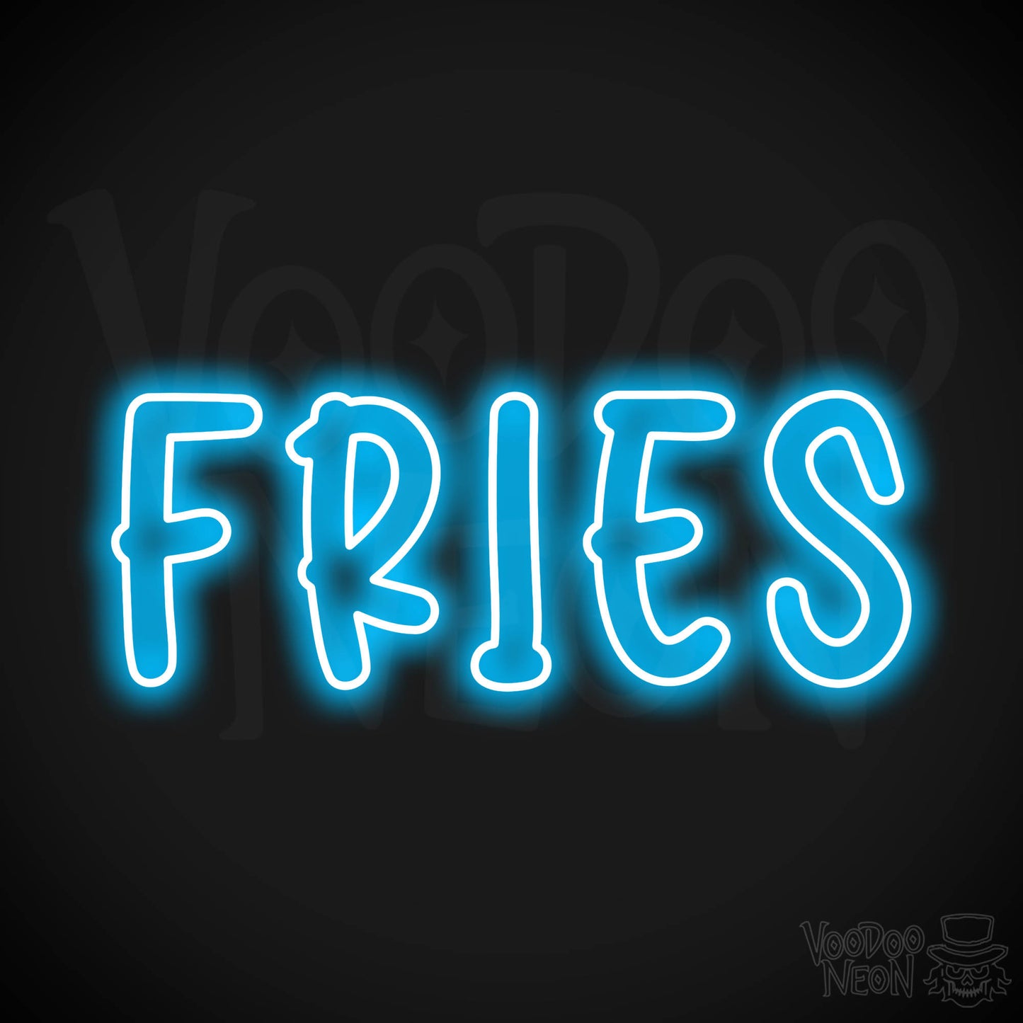 Fries LED Neon - Dark Blue