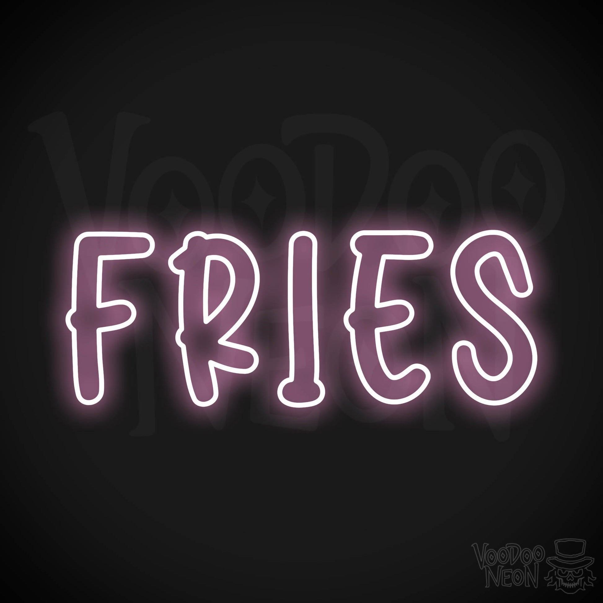 Fries LED Neon - Light Pink