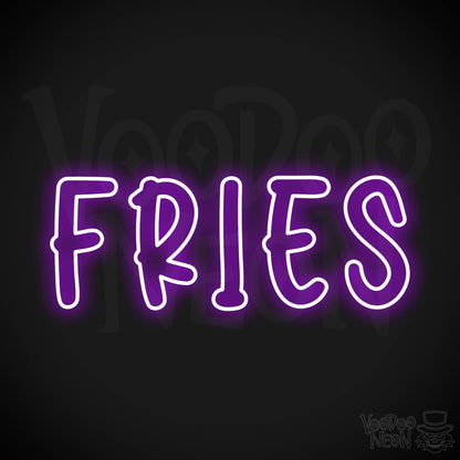 Fries LED Neon - Purple