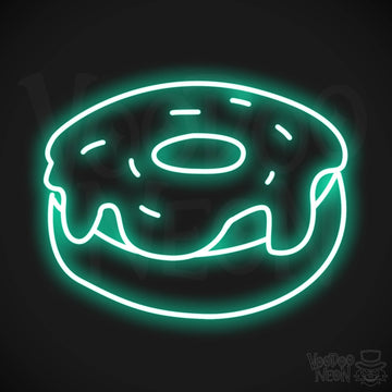 Frosted Donut LED Neon - Light Green