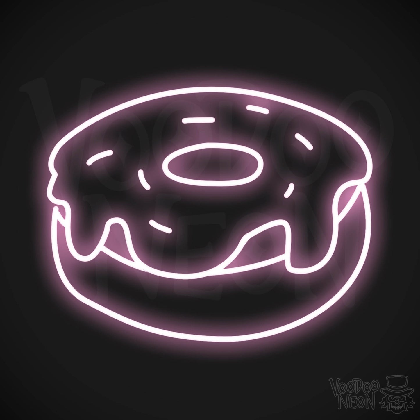 Frosted Donut LED Neon - Light Pink