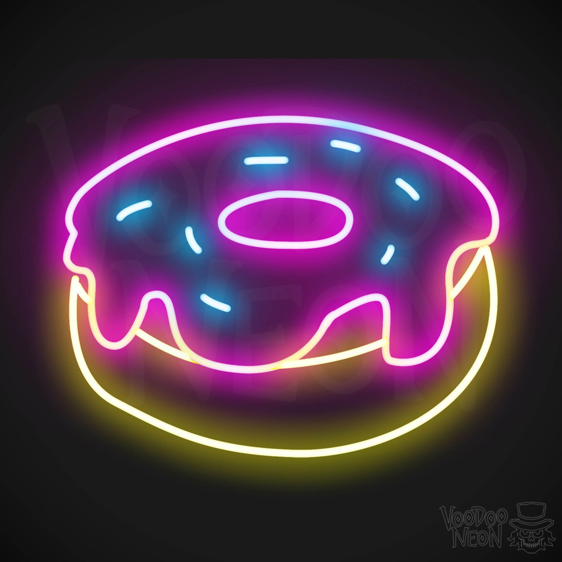 Frosted Donut LED Neon - Multi-Color