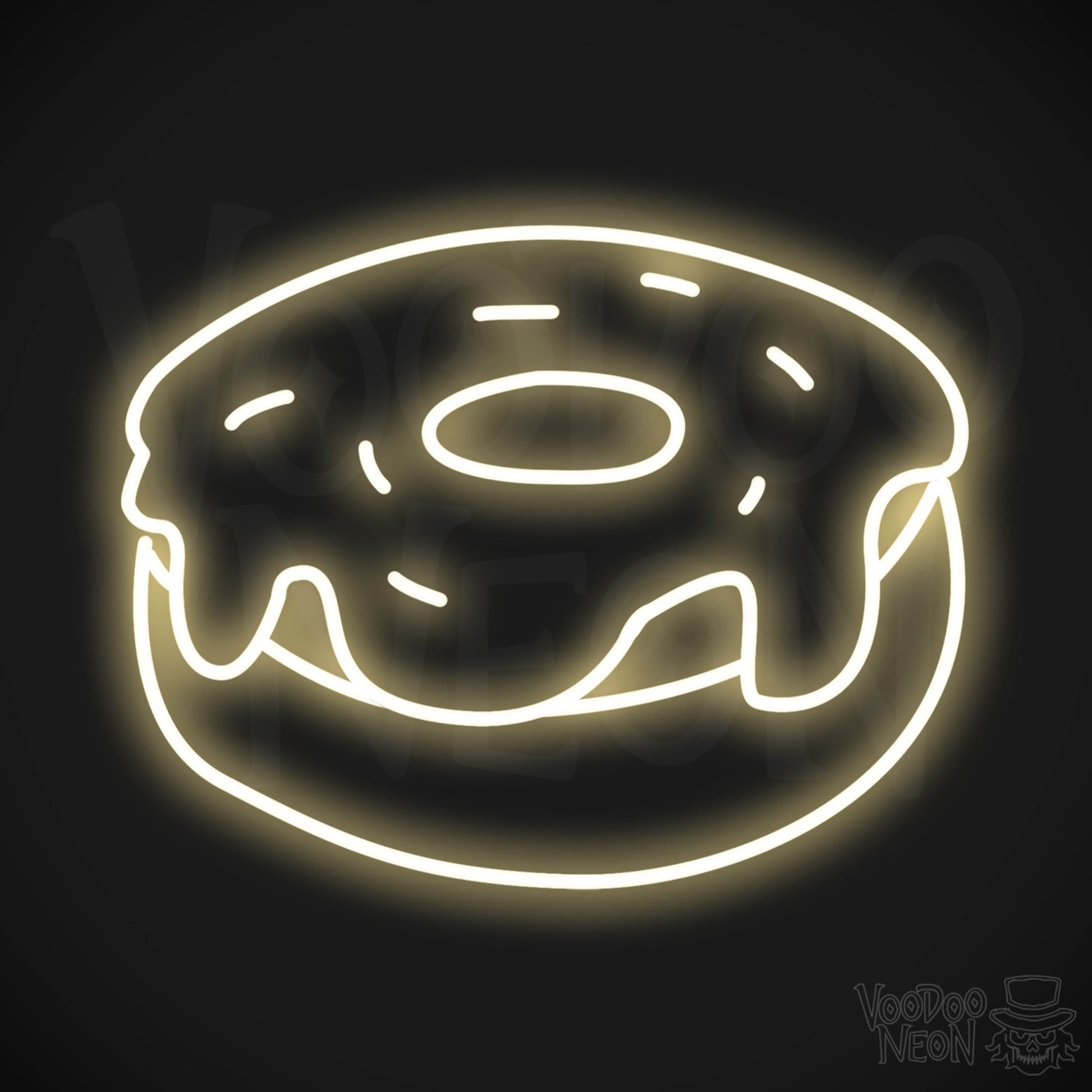 Frosted Donut LED Neon - Warm White