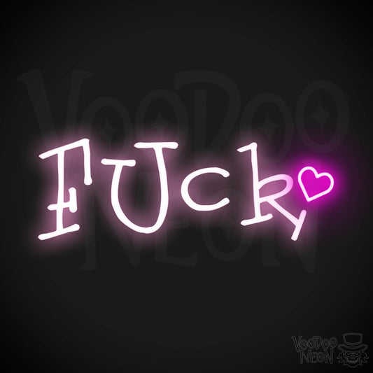 Fuck Neon Sign - Neon Fuck Sign - Wall Art - Color Multi-Color