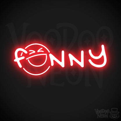 Funny Neon Sign - Neon Funny Sign - Word Sign - Color Red