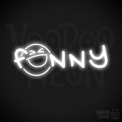 Funny Neon Sign - Neon Funny Sign - Word Sign - Color White