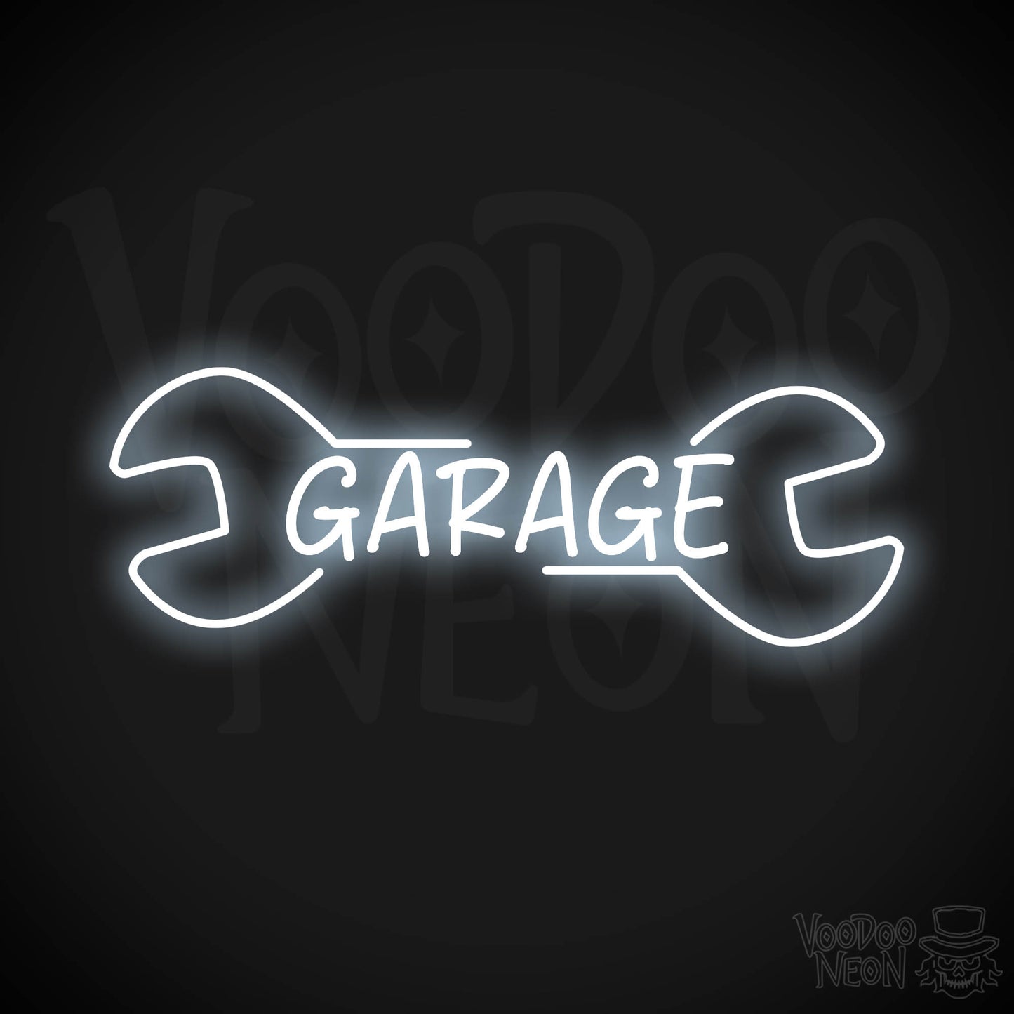 Garage Neon Sign - Cool White