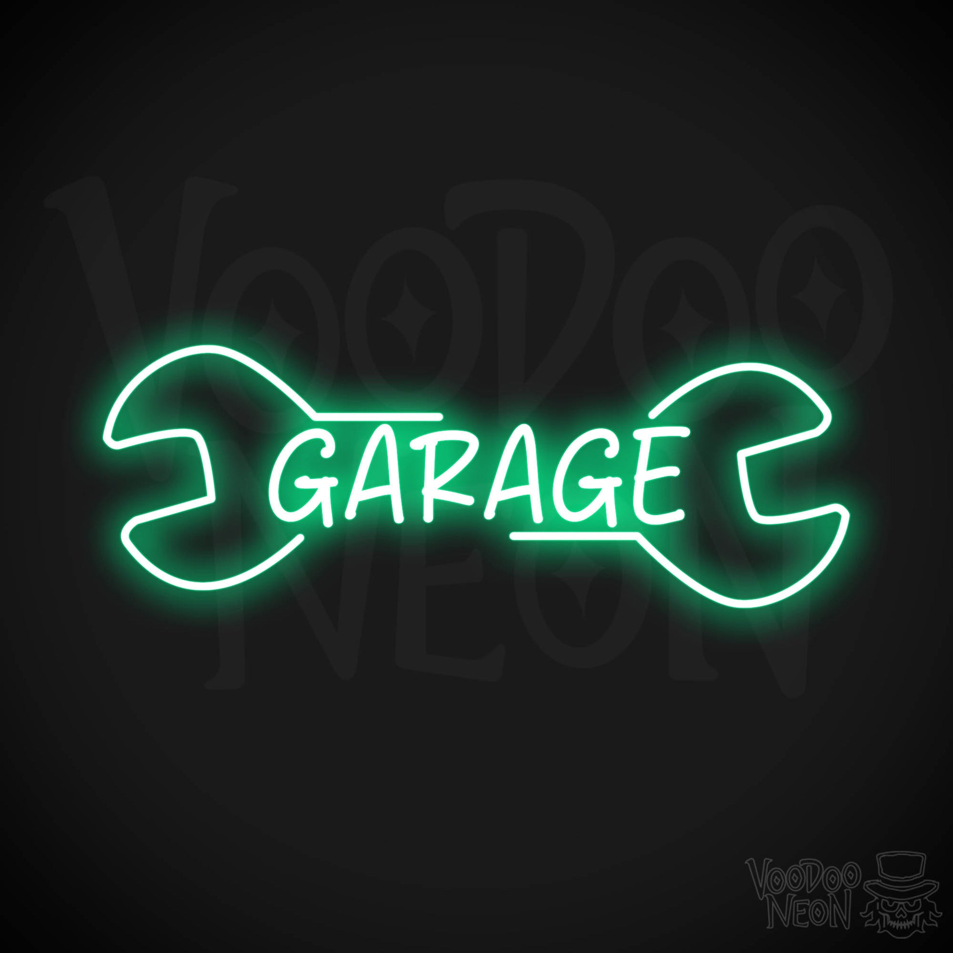 Garage Neon Sign - Green