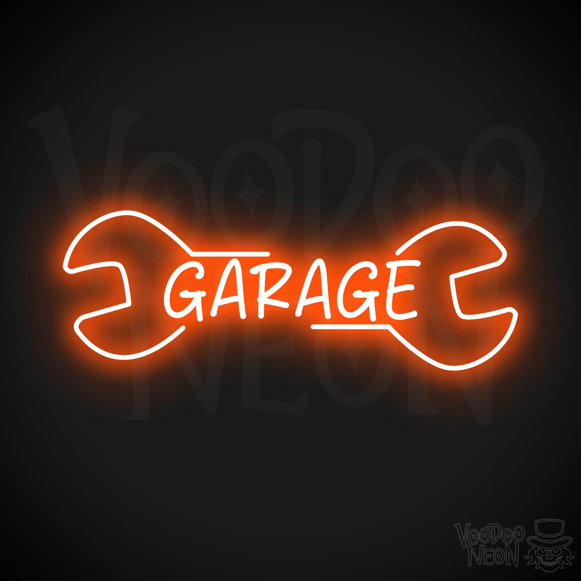 Garage Neon Sign - Orange